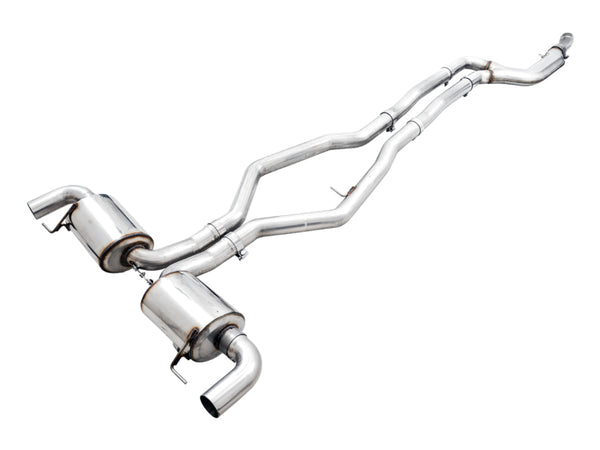 AWE Tuning 2019+ BMW M340i (G20) Non-Resonated Touring Edition Exhaust (Use OE Tips) - Bull Strap
