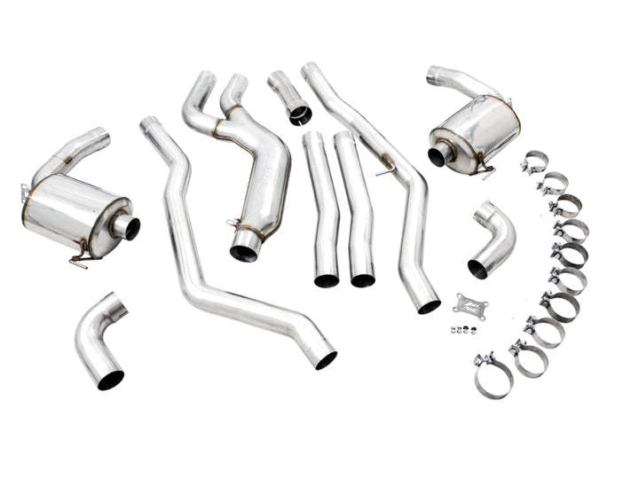 AWE Tuning 2019+ BMW M340i (G20) Non-Resonated Touring Edition Exhaust (Use OE Tips) - Bull Strap