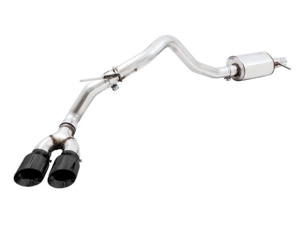 AWE Tuning 2019+ Ford Ranger 0FG Performance Exhaust System w/Diamond Black Tips & Rock Guard - Bull Strap