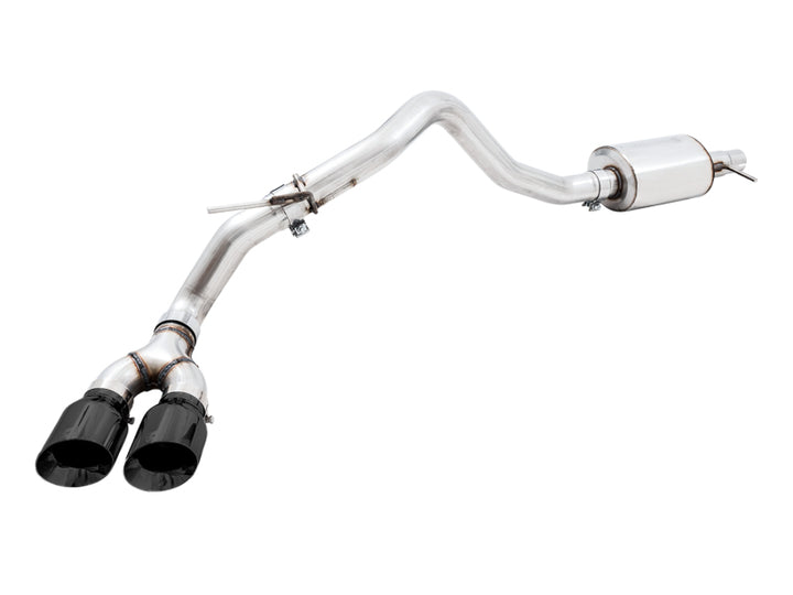 AWE Tuning 2019+ Ford Ranger 0FG Performance Exhaust System w/Diamond Black Tips & Rock Guard - Bull Strap