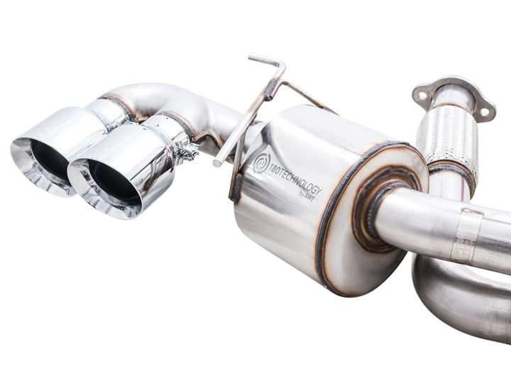 AWE Tuning 2020 Chevrolet Corvette (C8) Touring Edition Exhaust - Quad Chrome Silver Tips - Bull Strap