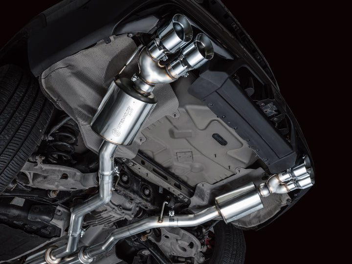 AWE Tuning 2020+ Ford Explorer ST Touring Edition Exhaust w/ Chrome Silver Tips - Bull Strap