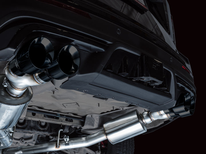 AWE Tuning 2020+ Ford Explorer ST Touring Edition Exhaust w/ Diamond Black Tips - Bull Strap
