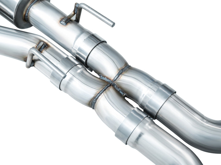 AWE Tuning 2020+ Ford Explorer ST Touring Edition Exhaust w/ Diamond Black Tips - Bull Strap
