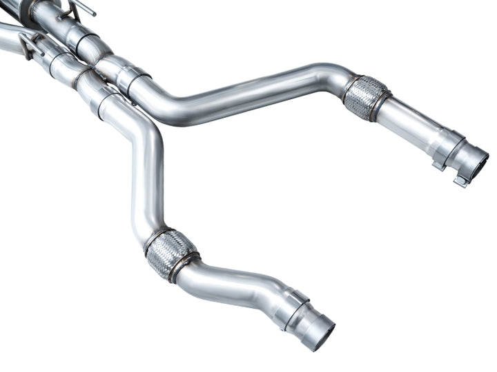 AWE Tuning 2020+ Ford Explorer ST Touring Edition Exhaust w/ Diamond Black Tips - Bull Strap