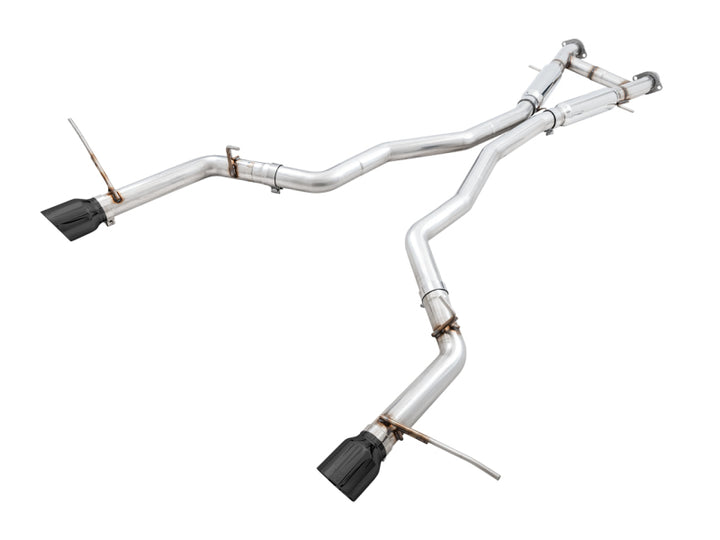 AWE Tuning 2020 Jeep Grand Cherokee SRT Track Edition Exhaust - Diamond Black Tips - Bull Strap