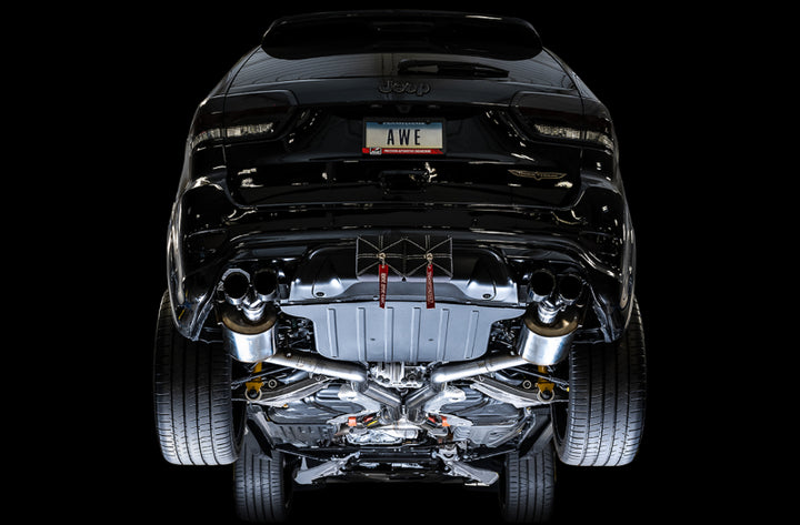 AWE Tuning 2020 Jeep Grand Cherokee SRT/Trackhawk Touring Edition Exhaust - Use w/Stock Tips - Bull Strap