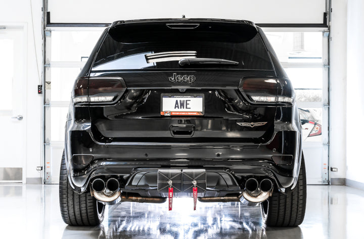 AWE Tuning 2020 Jeep Grand Cherokee SRT/Trackhawk Touring Edition Exhaust - Use w/Stock Tips - Bull Strap