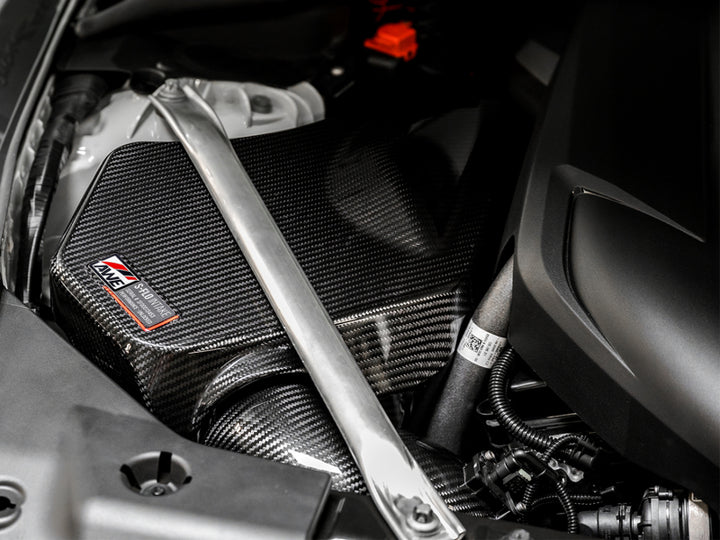 AWE Tuning 2020+ Toyota GR Supra S-FLO Carbon Intake Lid - Bull Strap