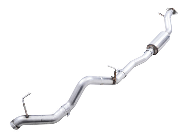 AWE Tuning 2021+ Ford Bronco 0FG Exhaust (No Tips) w/ Bash Guard - Bull Strap