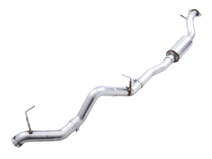 AWE Tuning 2021+ Ford Bronco 0FG Exhaust (No Tips) w/ Bash Guard - Bull Strap