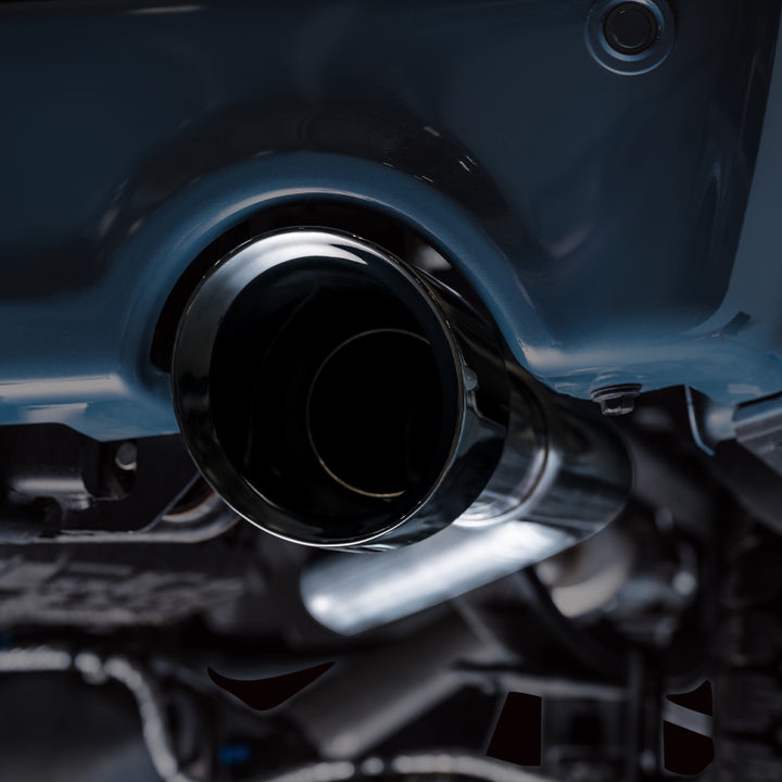 AWE Tuning 2021+ Ford F-150 Tremor (w/ Bumper Cutouts) 0FG Non-Resonated Catback -Diamond Black Tips - Bull Strap