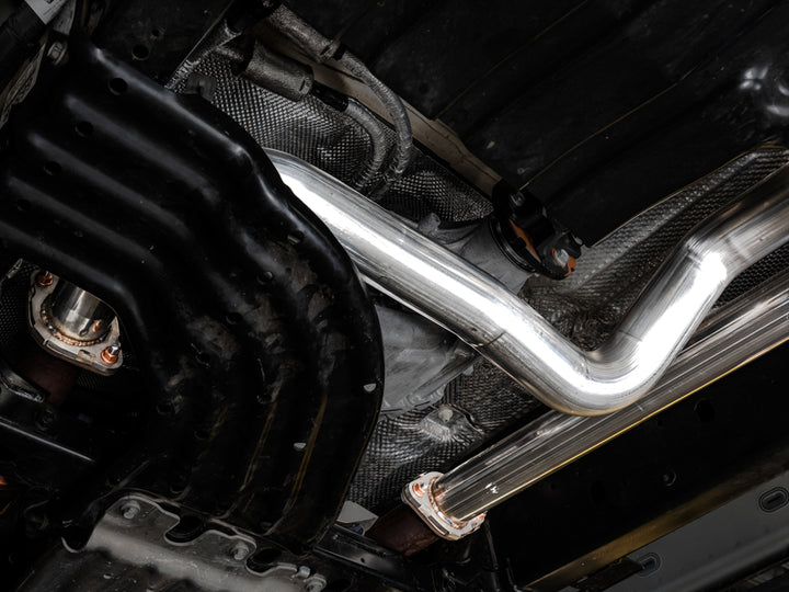 AWE Tuning 2021 RAM 1500 TRX 0FG Cat-Back Exhaust - Diamond Black Tips - Bull Strap