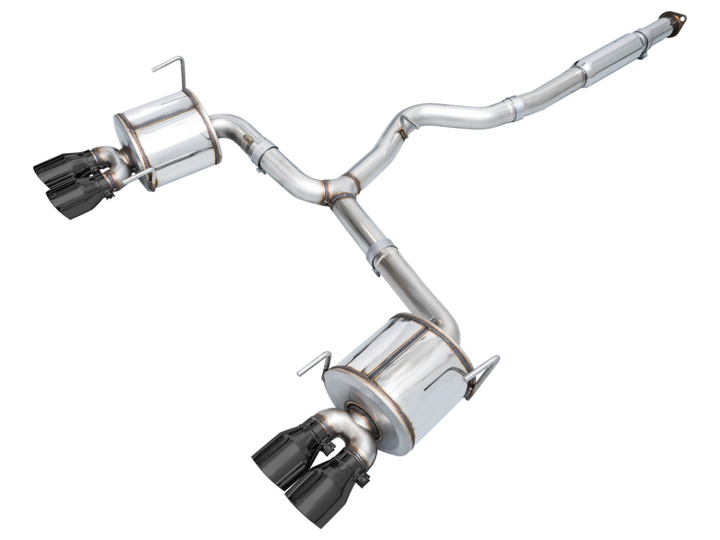 AWE Tuning 2022+ VB Subaru WRX Touring Edition Exhaust - Diamond Black Tips - Bull Strap