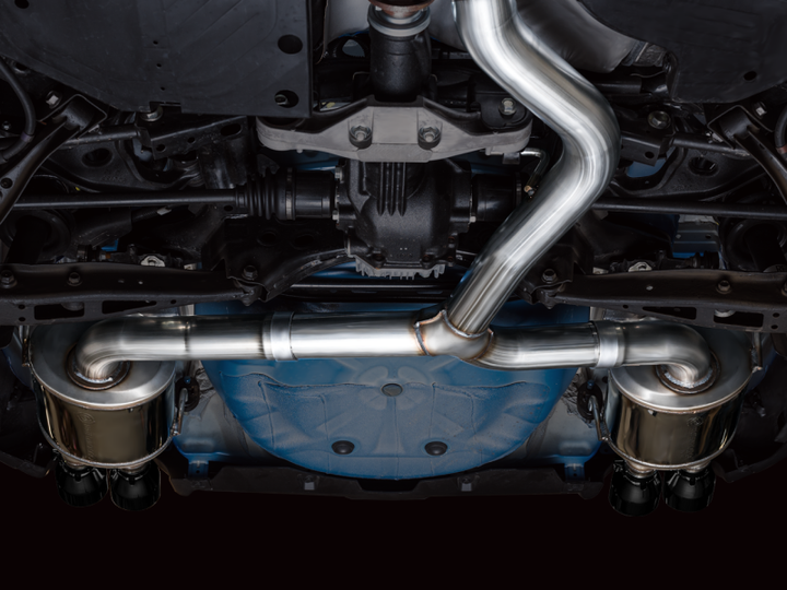 AWE Tuning 2022+ VB Subaru WRX Touring Edition Exhaust - Diamond Black Tips - Bull Strap