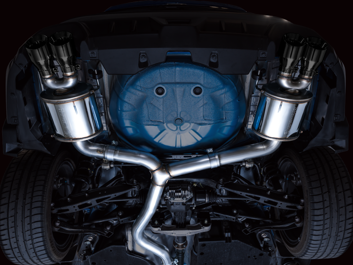 AWE Tuning 2022+ VB Subaru WRX Touring Edition Exhaust - Diamond Black Tips - Bull Strap