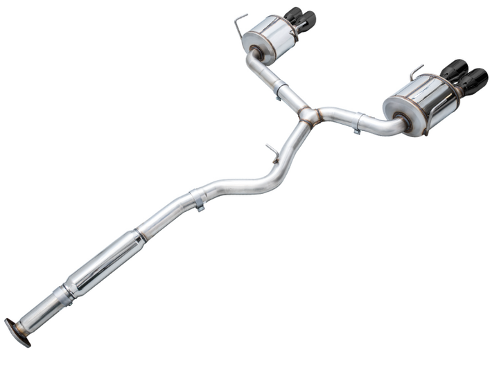 AWE Tuning 2022+ VB Subaru WRX Touring Edition Exhaust - Diamond Black Tips - Bull Strap