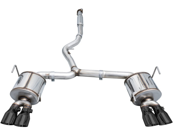 AWE Tuning 2022+ VB Subaru WRX Touring Edition Exhaust - Diamond Black Tips - Bull Strap