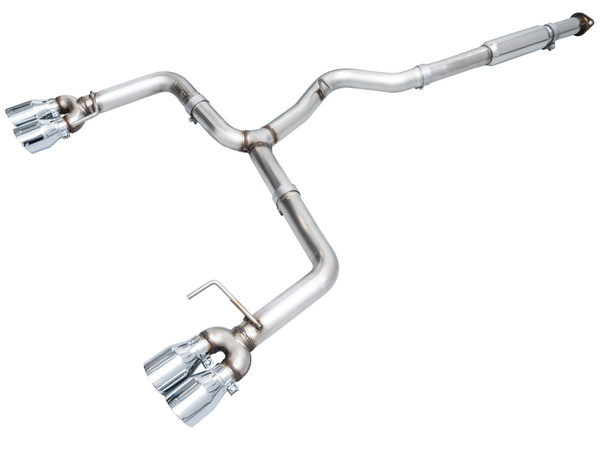 AWE Tuning 2022+ VB Subaru WRX Track Edition Exhaust - Chrome Silver Tips - Bull Strap