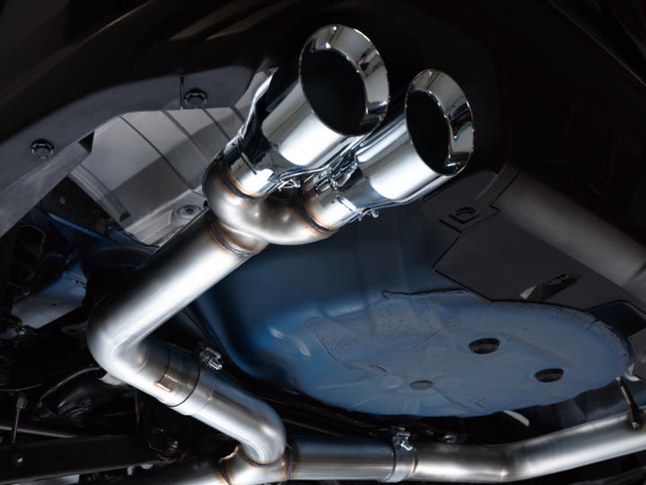 AWE Tuning 2022+ VB Subaru WRX Track Edition Exhaust - Chrome Silver Tips - Bull Strap
