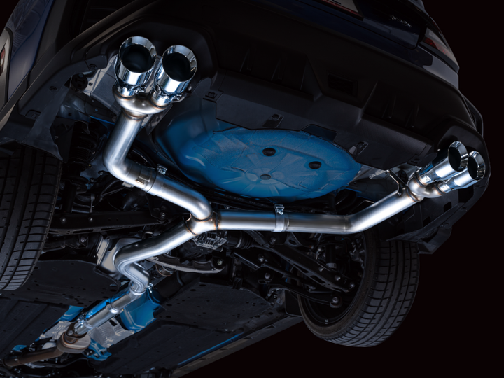 AWE Tuning 2022+ VB Subaru WRX Track Edition Exhaust - Chrome Silver Tips - Bull Strap