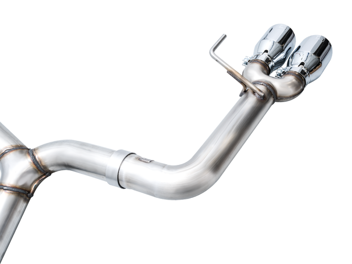 AWE Tuning 2022+ VB Subaru WRX Track Edition Exhaust - Chrome Silver Tips - Bull Strap