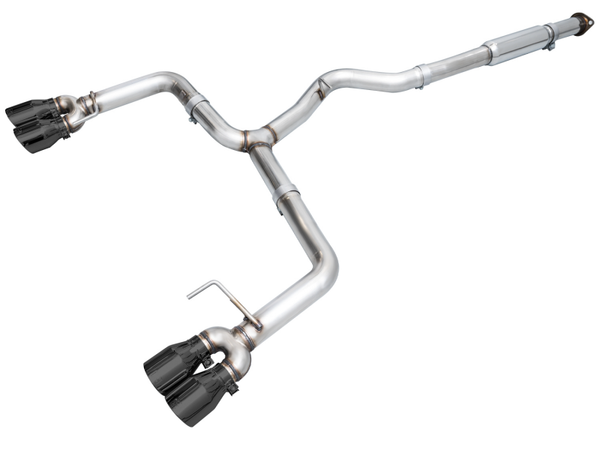 AWE Tuning 2022+ VB Subaru WRX Track Edition Exhaust - Diamond Black Tips - Bull Strap