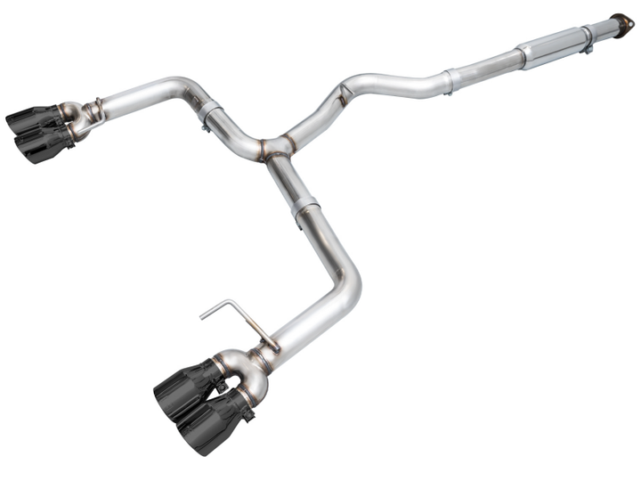 AWE Tuning 2022+ VB Subaru WRX Track Edition Exhaust - Diamond Black Tips - Bull Strap