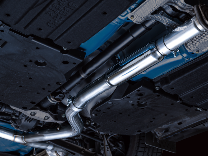 AWE Tuning 2022+ VB Subaru WRX Track Edition Exhaust - Diamond Black Tips - Bull Strap