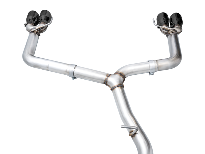 AWE Tuning 2022+ VB Subaru WRX Track Edition Exhaust - Diamond Black Tips - Bull Strap