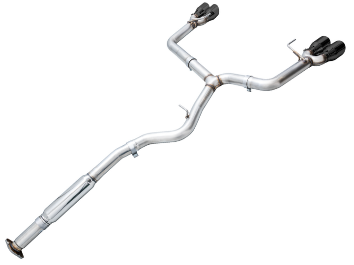 AWE Tuning 2022+ VB Subaru WRX Track Edition Exhaust - Diamond Black Tips - Bull Strap