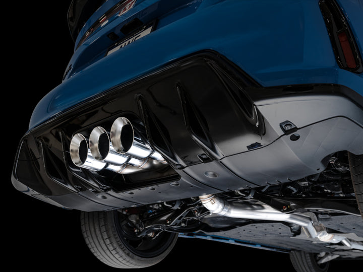 AWE Tuning 2023 Honda Civic Type R FL5 Touring Edition Exhaust w/ Triple Chrome Silver Tips - Bull Strap