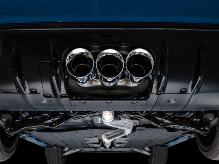 AWE Tuning 2023 Honda Civic Type R FL5 Touring Edition Exhaust w/ Triple Chrome Silver Tips - Bull Strap