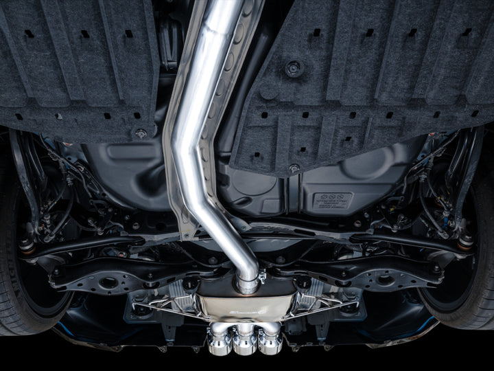 AWE Tuning 2023 Honda Civic Type R FL5 Touring Edition Exhaust w/ Triple Chrome Silver Tips - Bull Strap