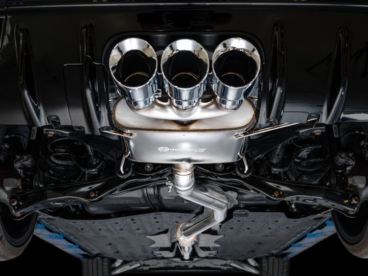 AWE Tuning 2023 Honda Civic Type R FL5 Touring Edition Exhaust w/ Triple Chrome Silver Tips - Bull Strap