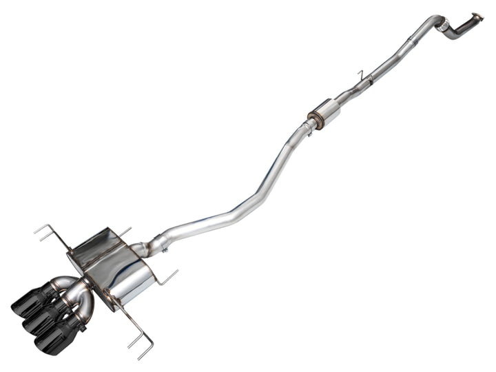 AWE Tuning 2023 Honda Civic Type R FL5 Touring Edition Exhaust w/ Triple Diamond Black Tips - Bull Strap