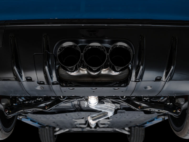 AWE Tuning 2023 Honda Civic Type R FL5 Touring Edition Exhaust w/ Triple Diamond Black Tips - Bull Strap
