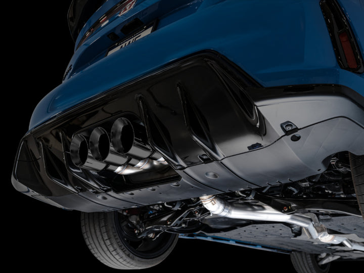 AWE Tuning 2023 Honda Civic Type R FL5 Touring Edition Exhaust w/ Triple Diamond Black Tips - Bull Strap