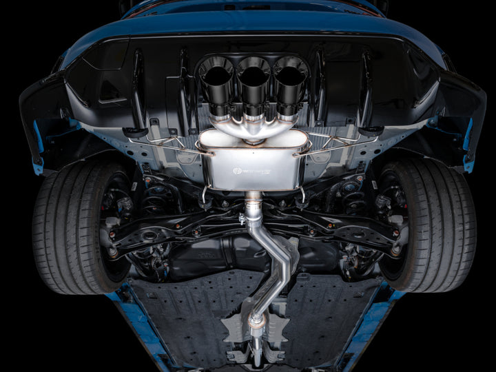 AWE Tuning 2023 Honda Civic Type R FL5 Touring Edition Exhaust w/ Triple Diamond Black Tips - Bull Strap