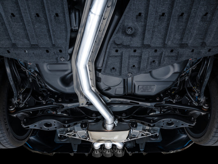 AWE Tuning 2023 Honda Civic Type R FL5 Touring Edition Exhaust w/ Triple Diamond Black Tips - Bull Strap