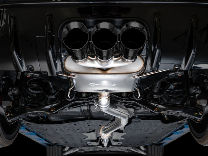 AWE Tuning 2023 Honda Civic Type R FL5 Touring Edition Exhaust w/ Triple Diamond Black Tips - Bull Strap