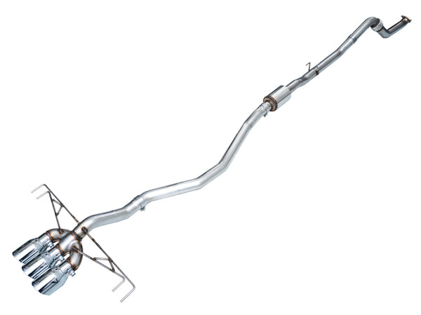 AWE Tuning 2023 Honda Civic Type R FL5 Track Edition Exhaust w/ Triple Chrome Silver Tips - Bull Strap