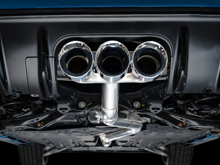 AWE Tuning 2023 Honda Civic Type R FL5 Track Edition Exhaust w/ Triple Chrome Silver Tips - Bull Strap