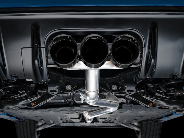 AWE Tuning 2023 Honda Civic Type R FL5 Track Edition Exhaust w/ Triple Diamond Black Tips - Bull Strap