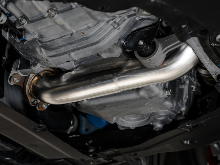 AWE Tuning 2023 Honda Civic Type R FL5 Track Edition Exhaust w/ Triple Diamond Black Tips - Bull Strap