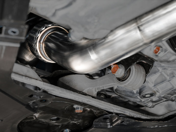 AWE Tuning 2023 Honda Civic Type R FL5 Track Edition Exhaust w/ Triple Diamond Black Tips - Bull Strap