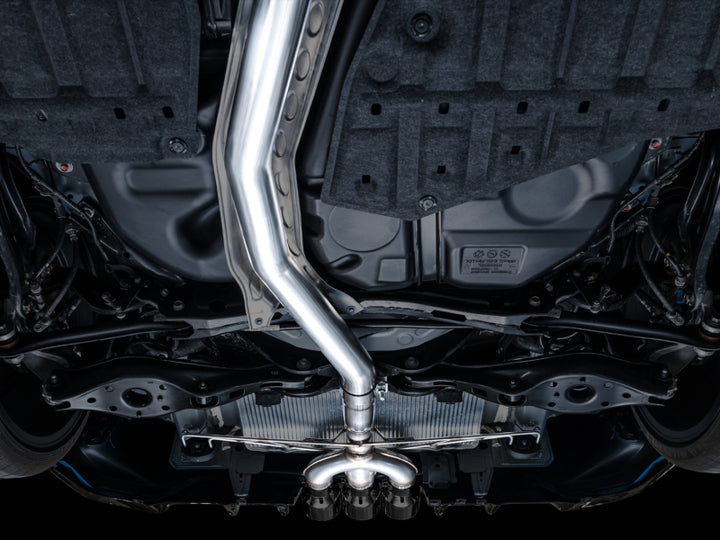 AWE Tuning 2023 Honda Civic Type R FL5 Track Edition Exhaust w/ Triple Diamond Black Tips - Bull Strap