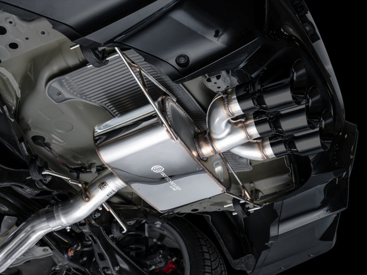 AWE Tuning 2024 Acura Integra Type S DE5 FWD Touring Edition Exhaust w/ Triple Diamond Black Tips - Bull Strap