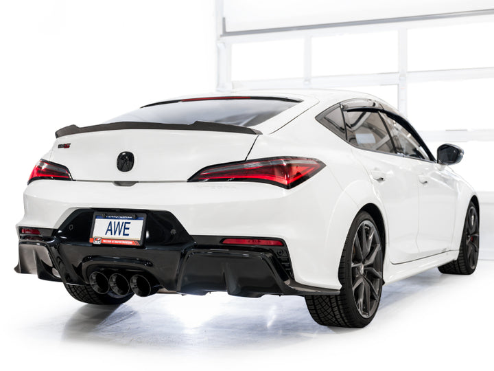 AWE Tuning 2024 Acura Integra Type S DE5 FWD Touring Edition Exhaust w/ Triple Diamond Black Tips - Bull Strap