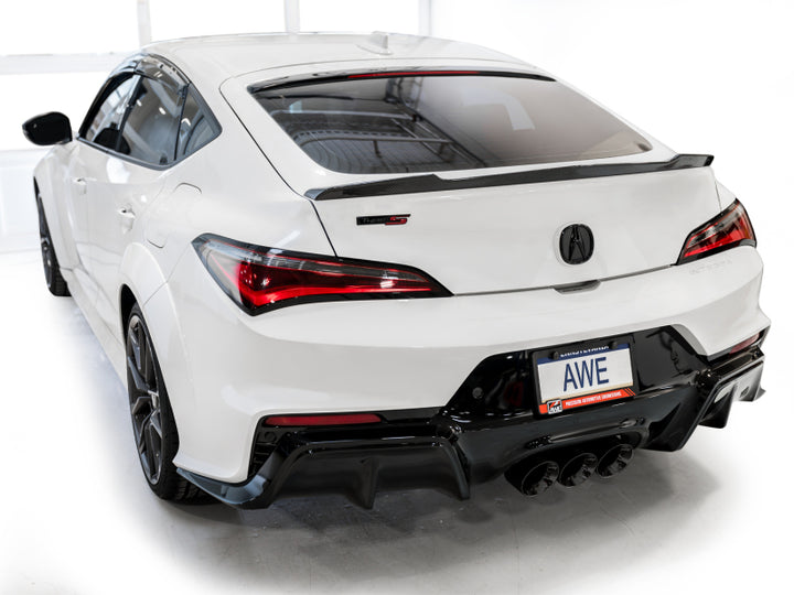 AWE Tuning 2024 Acura Integra Type S DE5 FWD Touring Edition Exhaust w/ Triple Diamond Black Tips - Bull Strap